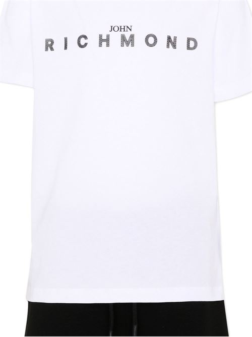 Completo bambino Richmond Junior bianco e nero con t-shirt e bermuda RICHMOND Junior | RBP26018CJLSWHITEBLK